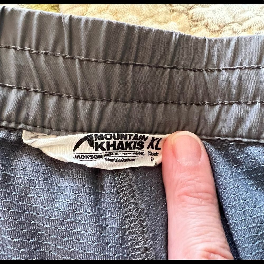 Mountain Khaki Lightweight Lined Active Shorts Sz XL - Picture 5 of 5